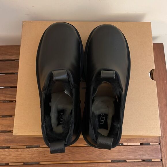 UGG Neumel Platform Chelsea Boots Black Women Size 9 - Picture 8 of 15